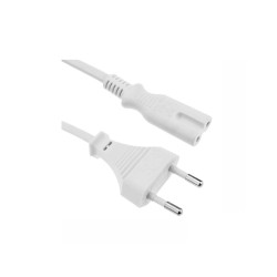Cabo de Alimentação Tipo 8 IEC C7 1,5 m branco