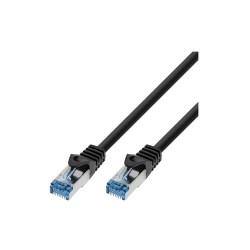 Cabo de Rede LANBERG Cat.6A S/FTP RJ45 1 m Preto