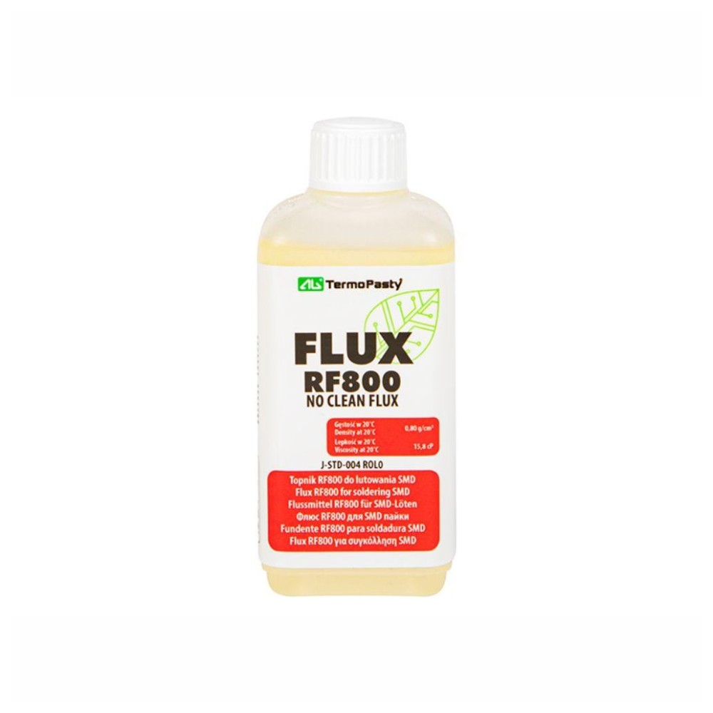 Fluxo Líquido RF800 No-Clean 100 ml para Soldadura SMD
