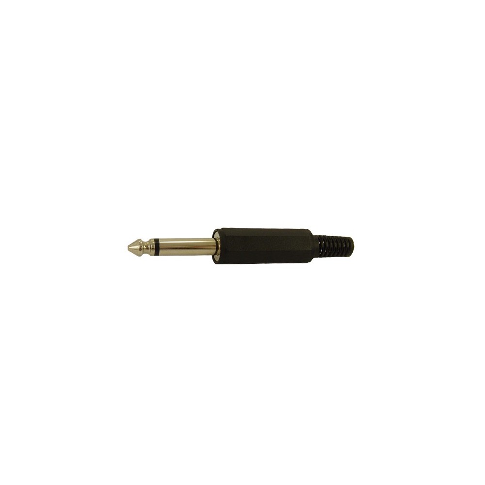 FICHA JACK 6.5 MONO MACHO PLASTICO