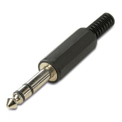 FICHA JACK ST/ MACHO CABO 6,3mm